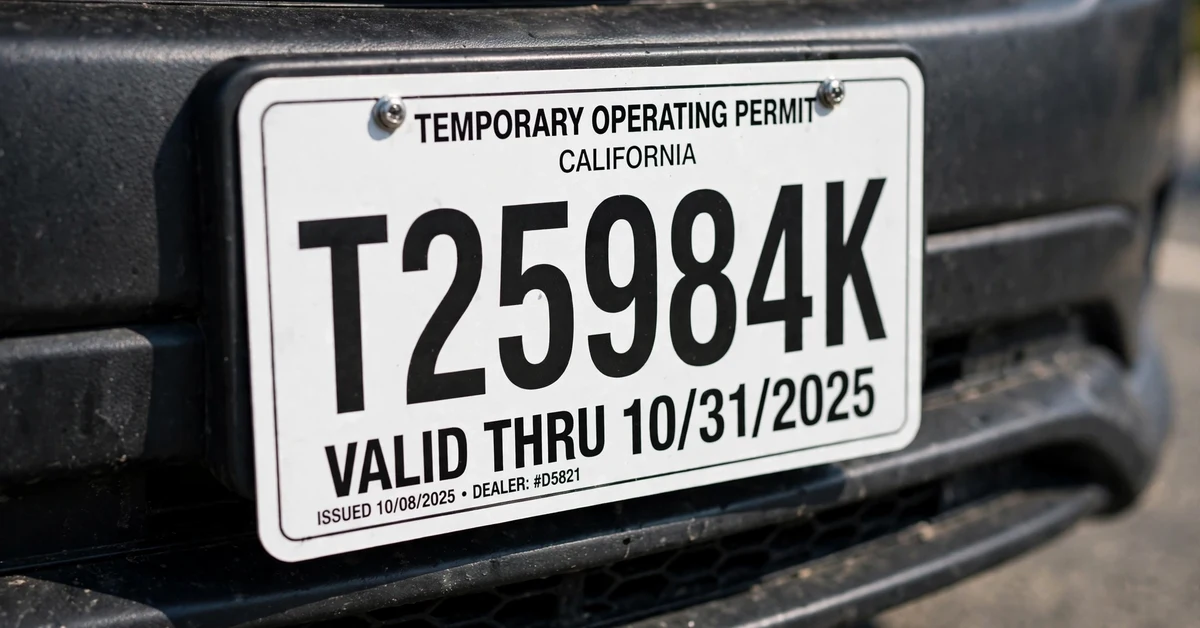 Temporary plate number format Philippines